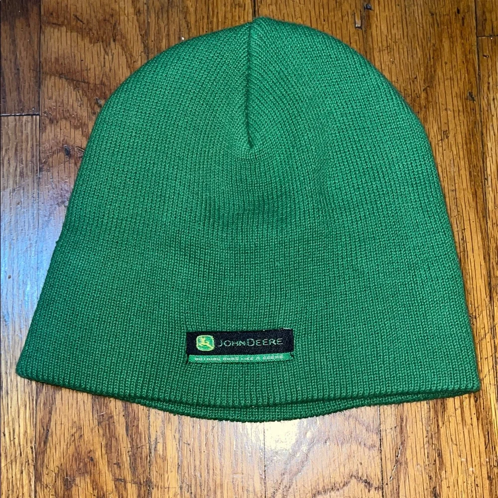 John Deere Green Knit Beanie Hat Size One Size